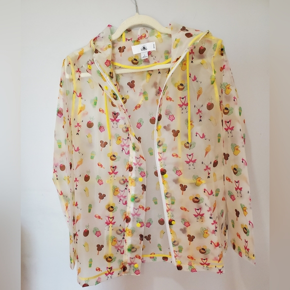 Disney Parks Women's Rain Coat Jacket Falmingo Mickey Treats Dole Whip Size: S - Picture 6 of 14